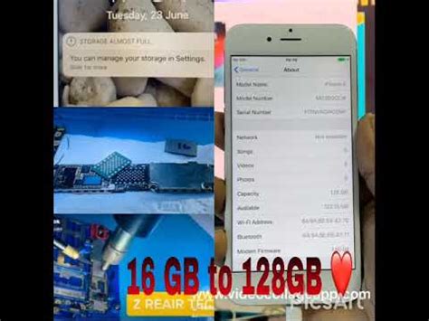 iPhone 6 memory upgrade 16GB to 128GB - YouTube