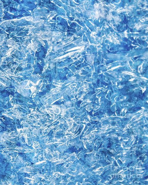 Ice Crystals in Blue Photograph by Laura Lee - Fine Art America