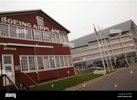 Original Boeing Factory in Seattle now part of the Seattle Museum of Flight Stock Photo - Alamy