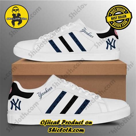 New York Yankees Custom Adidas Stan Smith Shoes - Shicloth