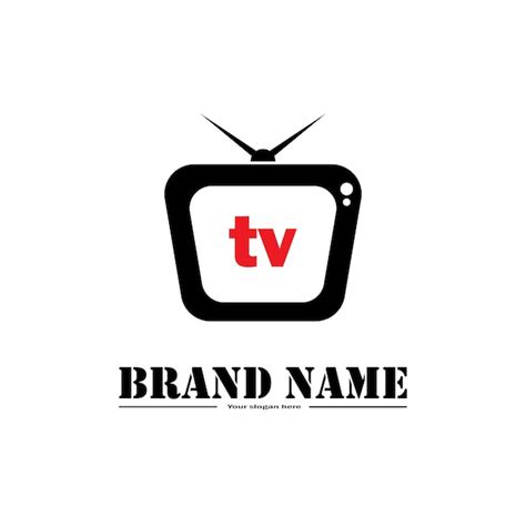 Premium Vector | Tv television logo live streaming design