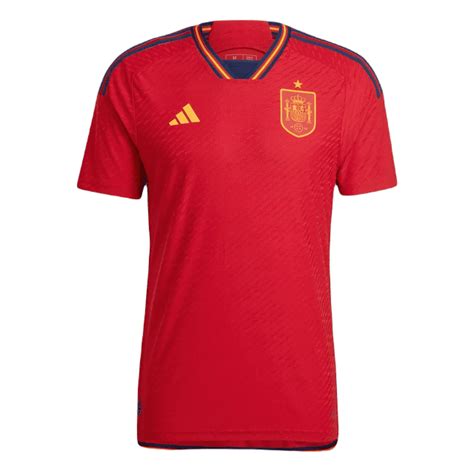 adidas Spain World Cup 22 Home Authentic Men's Jersey - Soccer Shop USA