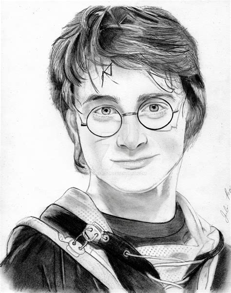 Character Sketch Of Harry Potter at PaintingValley.com | Explore collection of Character Sketch ...