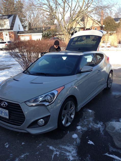 Veloster Turbo in light Gray pearl. Colour only available in Canada. | Veloster turbo, Hyundai ...