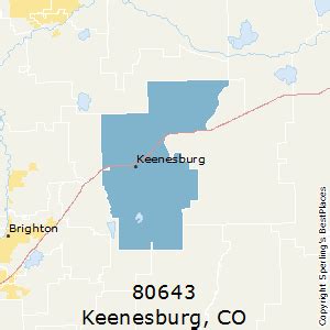 Keenesburg (zip 80643), CO