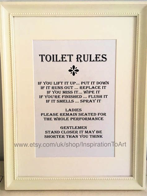 Funny Bathroom Etiquette Signs