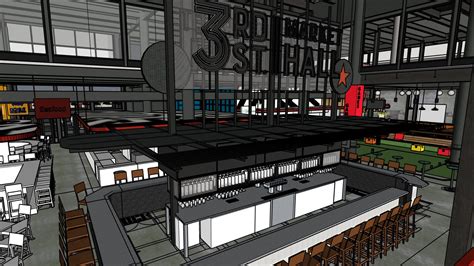 Downtown food hall 3rd Street Market Hall now plans to open in spring