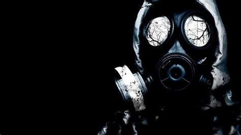 1920x1080px | free download | HD wallpaper: grayscale photo of men wearing gas masks and holding ...