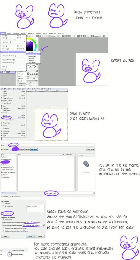 GIMP animation tutorial by sleepystarpup on DeviantArt