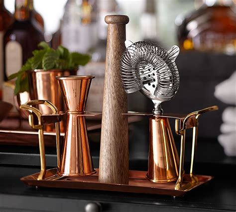 Copper Bar Tool Set | Bar Accessories | Pottery Barn