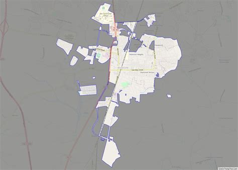 Map of Winterville town, North Carolina