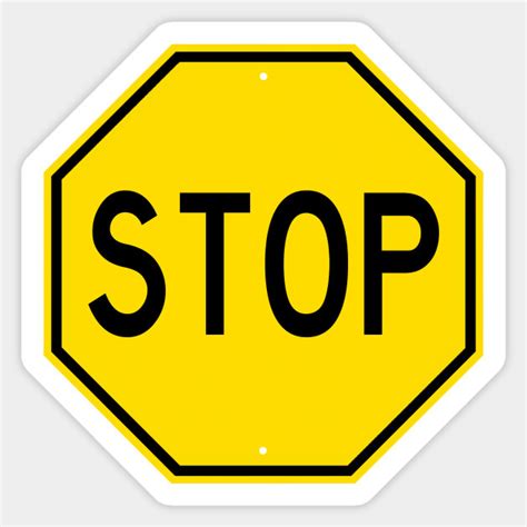 Retro Stop Sign (new) - Stop Sign - Sticker | TeePublic