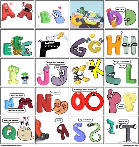 Alphabet Lore meets Letter Factory - Comic Studio