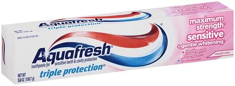 Aquafresh Original Sensitive Maximum Strength Fluoride Toothpaste ...