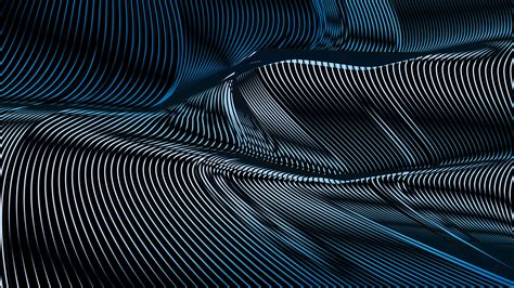 Blue And Black Lines 4K 5K HD Abstract Wallpapers | HD Wallpapers | ID #40248