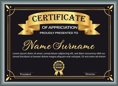 Best award certificate design template 2326771 Vector Art at Vecteezy