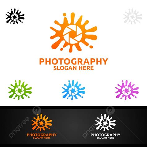 Splash Camera Photography Logo Professional Portfolio Symbol Vector ...