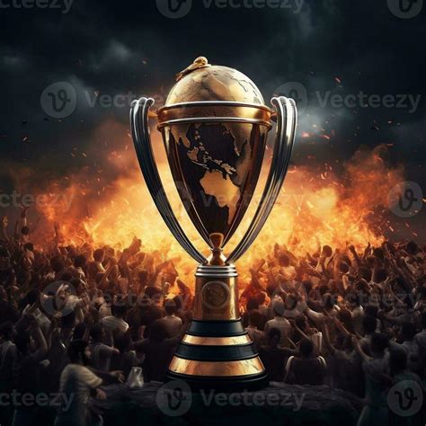 Cricket trophy on the cricket ground generative ai 27379113 Stock Photo ...