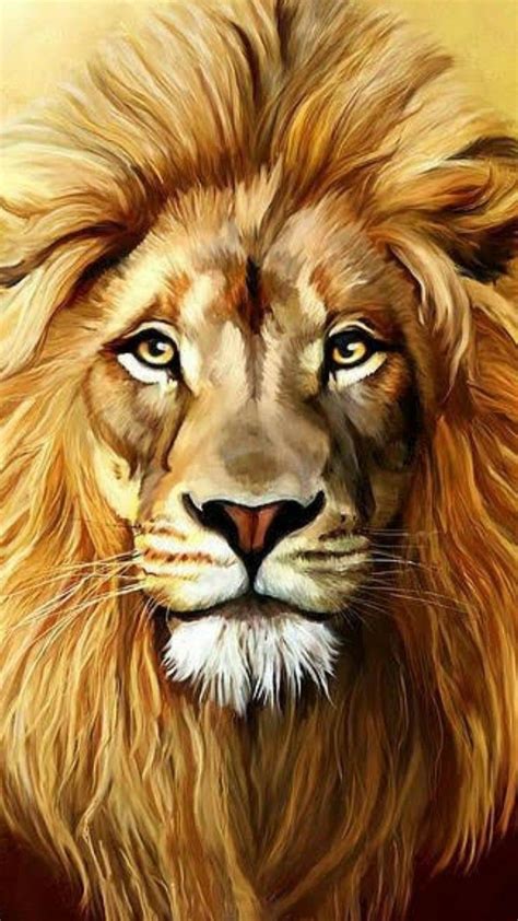 LION ... mighty king of animals! 🦁 | Lion artwork, Lion painting ...