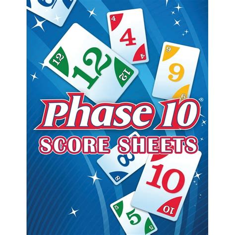 Printable Phase Ten Card Game Score Sheets