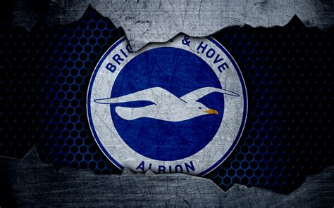 Download wallpapers Brighton and Hove Albion FC, 4k, football, Premier League, emblem, logo ...