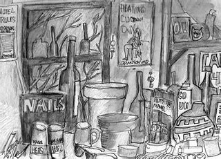 SKETCH OF WORKSHOP/STUDIO STUFF | Sketch by Robert L. Huffst… | Flickr