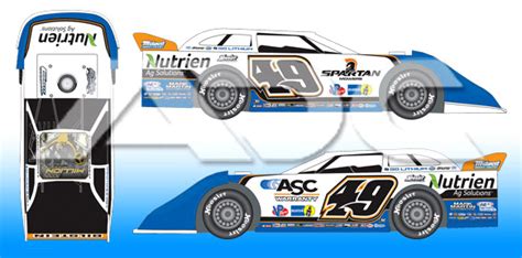 2023 Jonathan Davenport #49 Nutrien - Dirt Late Model 1/64 Diecast