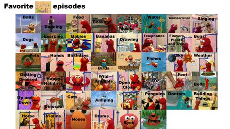 My Favorite Elmo's World Episodes by ThomasCarr0806 on DeviantArt