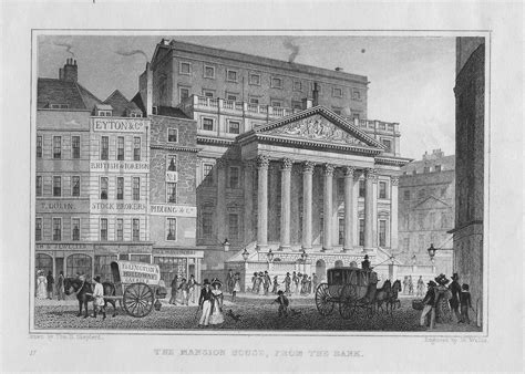 Mansion House City of London antique print 1830 – Maps and Antique Prints