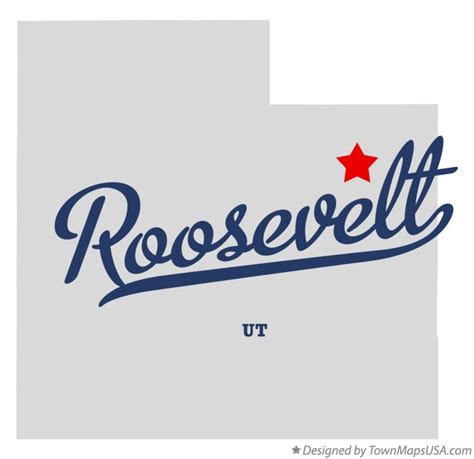 Map of Roosevelt, UT, Utah