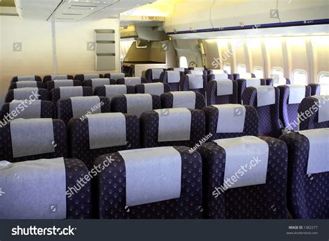 Interior Of A Large Passenger Aircraft. Stock Photo 1382277 : Shutterstock