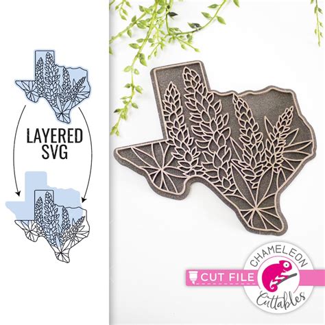 Texas flower SVG Flower SVG Glowforge file Cricut designs | Etsy