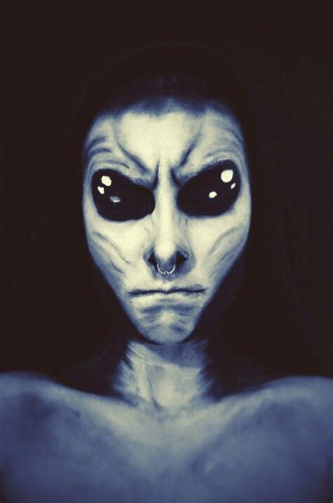 Alien Face Painting: A Stunning Transformation