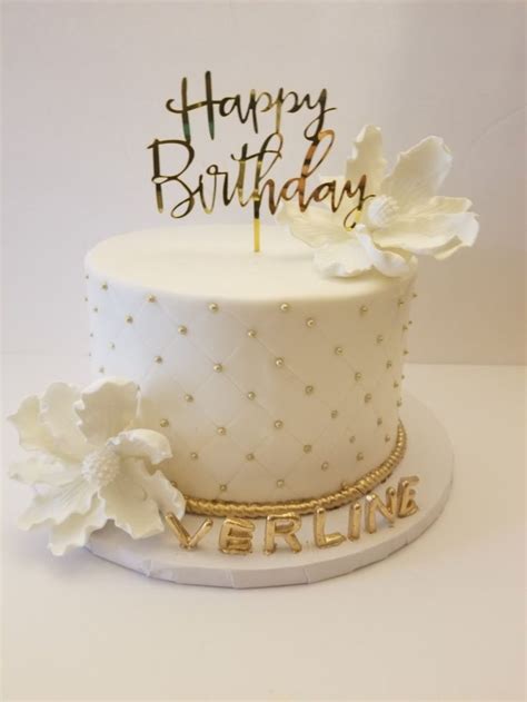 gold birthday cake decorations - Janee Ojeda