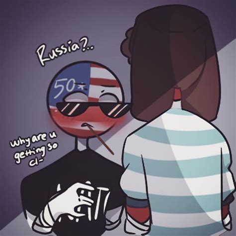 Rusia x USA - CountryHumans | Human art, Country humor, Mystic messenger characters