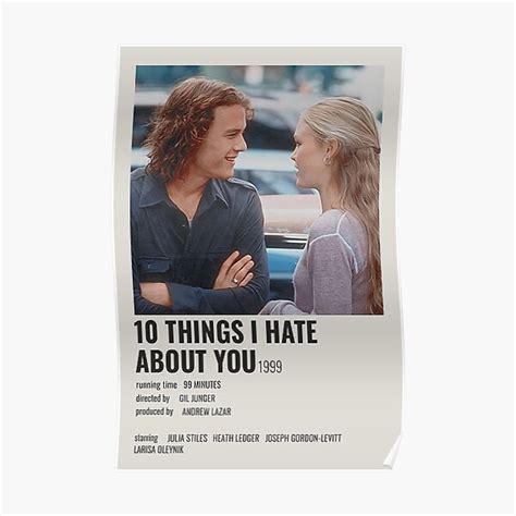 10 Things I Hate About You Posters | Redbubble