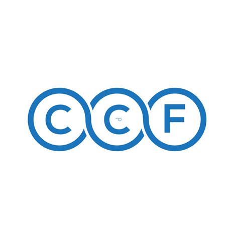 CCF letter logo design on white background. CCF creative initials letter logo concept. CCF ...