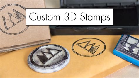 Stamp Anything! 3D Printed Custom Stamps - YouTube