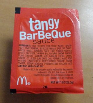 ingredients mcdonalds barbecue sauce