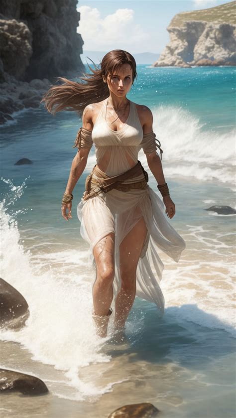 Tomb raider in a Greek island searching for Atlantis concept art - 9GAG