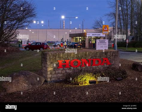 The Honda car factory in Swindon. Honda are expected to announce the ...