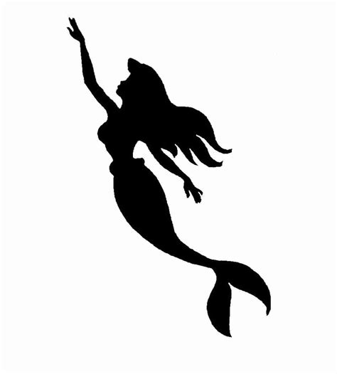 Mermaid Silhouette at GetDrawings | Free download