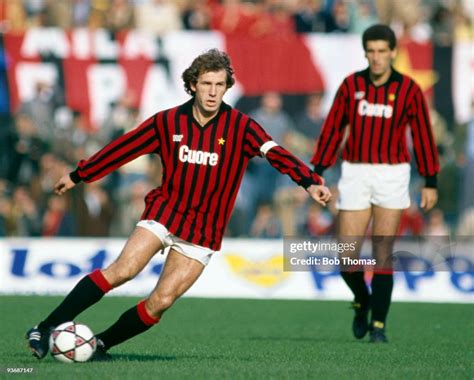 Franco Baresi of AC Milan during the AC Milan v Sampdoria Italian ...