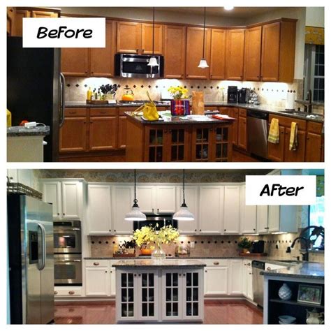 Painting Oak Cabinets Before And After – Warehouse of Ideas