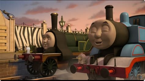 Thomas And Emily Laughing by ThomasTheBlueE2Fan on DeviantArt