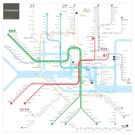 Stockholm Metro Map : inat