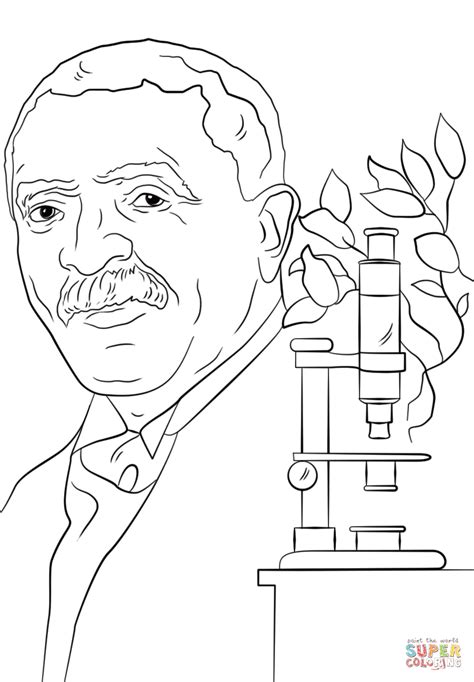 George Washington Carver Coloring Pages - Coloring Home