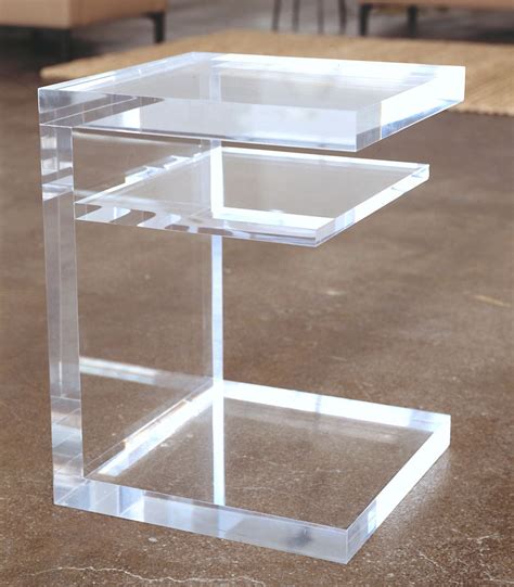 S2 Lucite Side Table | Lucite coffee tables, Side table, Acrylic side table