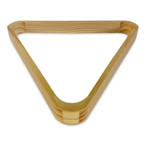 Deluxe Wood Pool Ball Triangle Rack, Oak