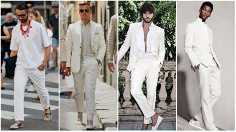 White Outfits For Men | All White Party Outfits For Guys